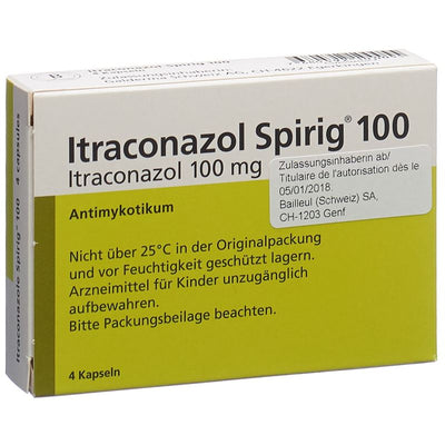 ITRACONAZOL Spirig 4 Kaps 100 mg 4 Stk