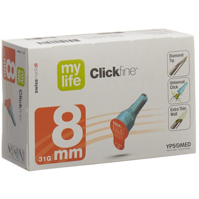 MYLIFE (PI) Clickfine Pen Nad 8mm 31G 100 Stk